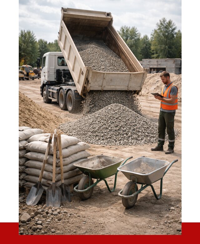 Доставка нерудных материалов в Ялте от 1226 руб. | ПРОНЕРУДЯлт