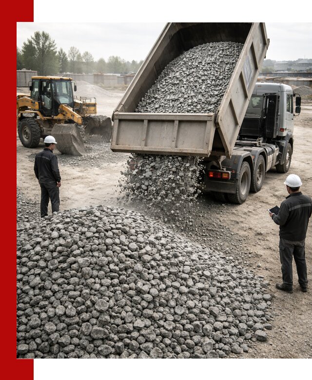 Доставка гранитного щебня фракции 20-40 в Ялте