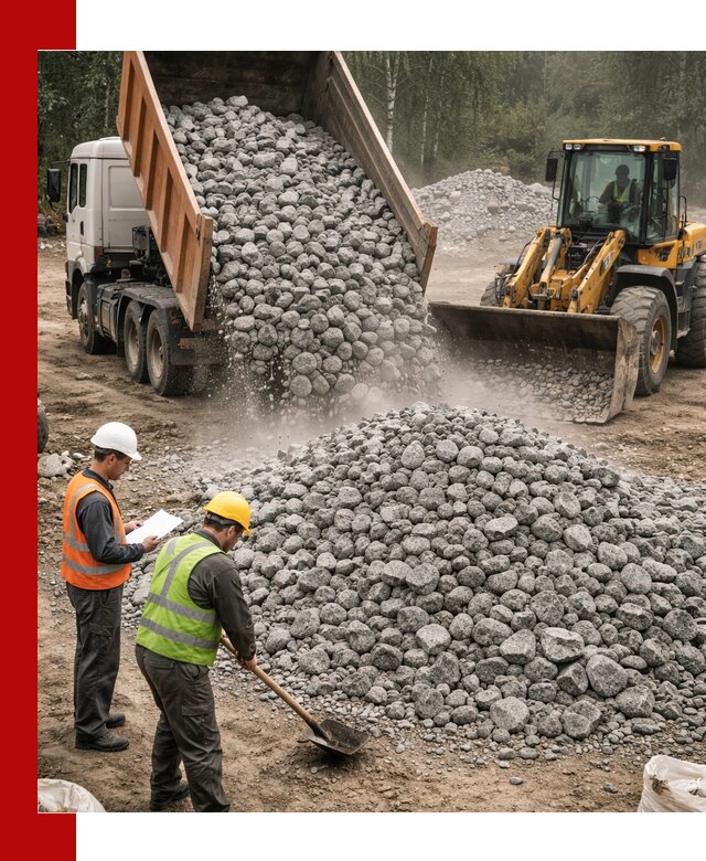 Гранитный щебень фракция 70-150 доставка в Ялте