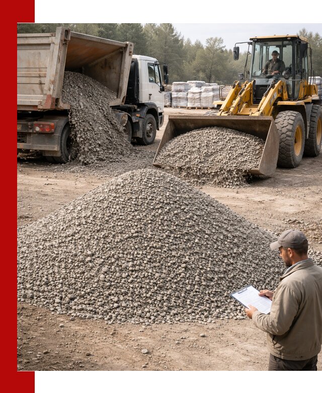 Гравийный щебень фракция 5–10 с доставкой в Ялте