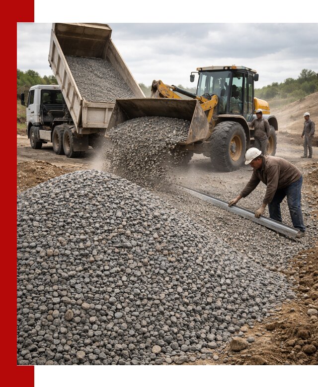 Гравийный щебень фракция 5-20 с доставкой в Ялте