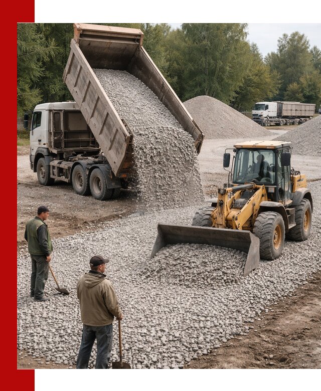 Купить гравийный щебень фракция 20-40 в Ялте с доставкой