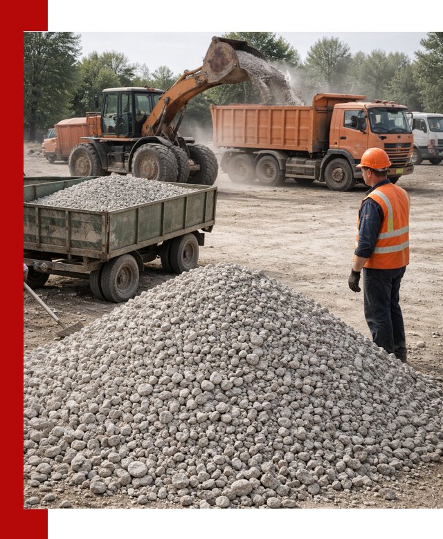 Доставка известнякового щебня фракция 20–40 в Ялте