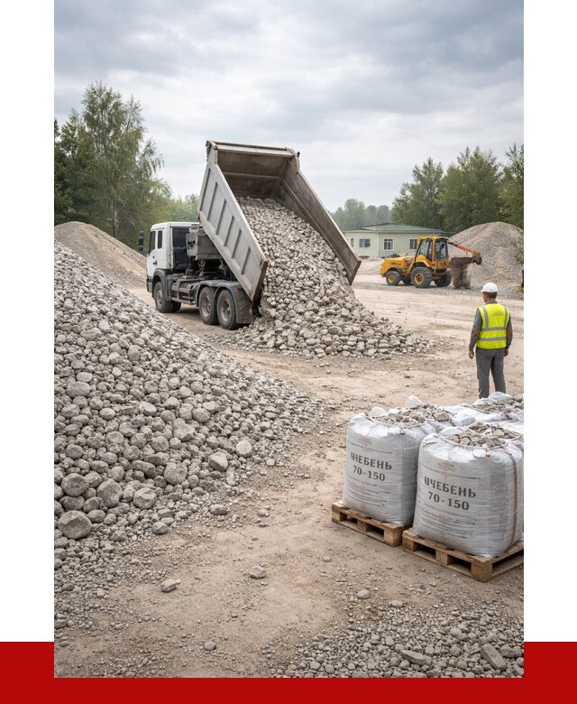 Известняковый щебень фракция 70-150 в Ялте от 1277 р. | ПРОНЕРУДЯлт