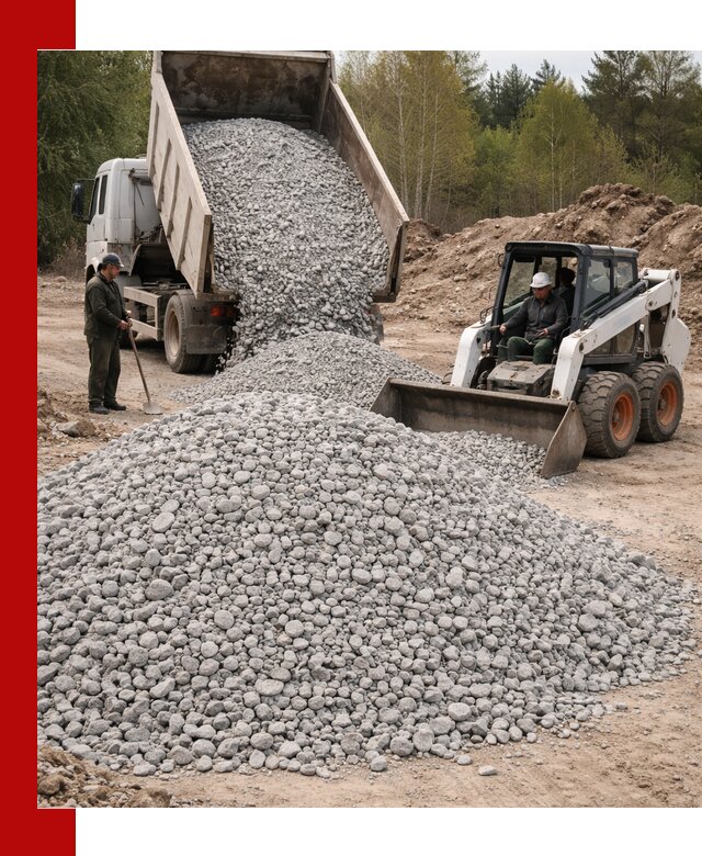 Доставка доломитового щебня в Ялте напрямую от карьера