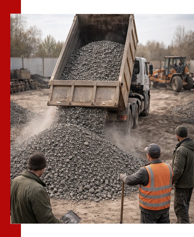 Доставка шлакового щебня в удобные сроки по выгодной цене в Ялте