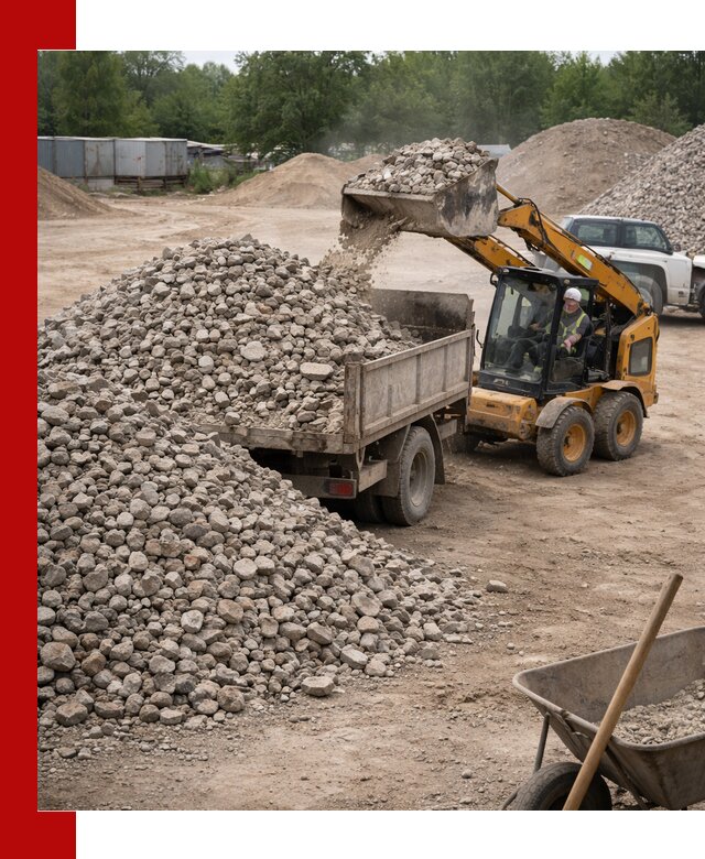 Доставка вторичного щебня в Ялте для строительных работ