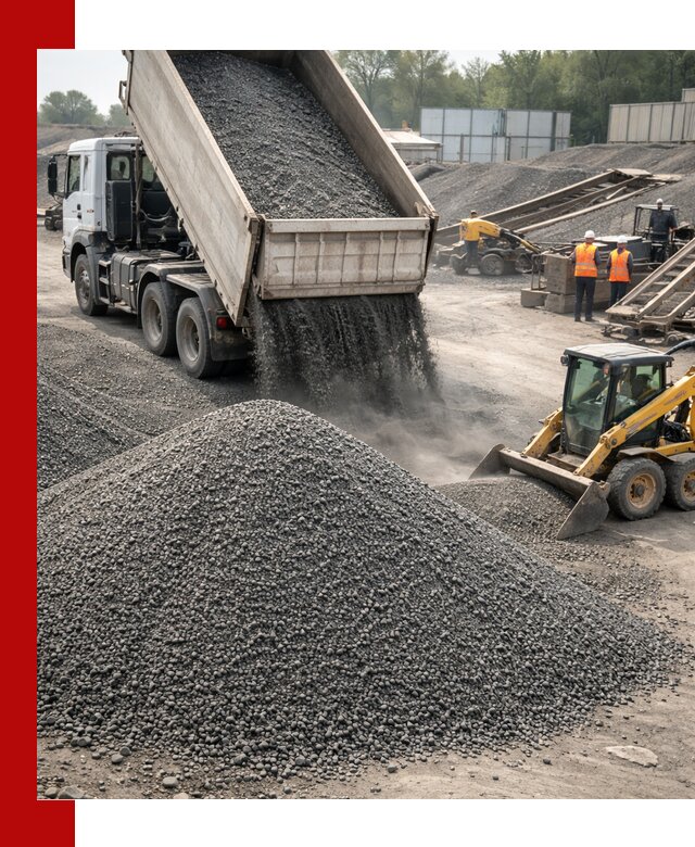 Вторичный щебень фракция 0–5 с доставкой в Ялте