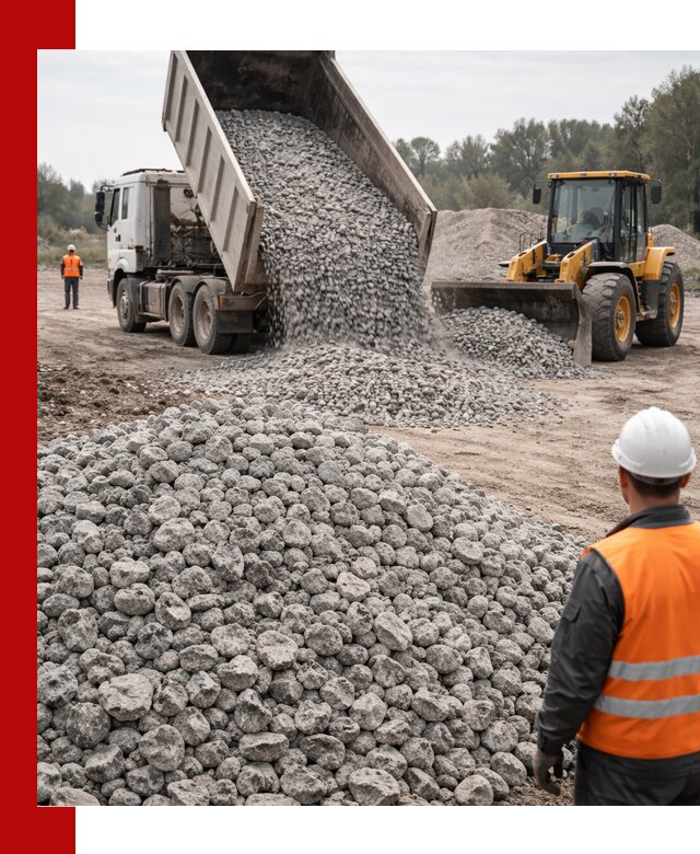 Доставка бетонного щебня фракции 20-40 в Ялте