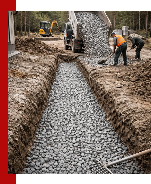 Щебень для дренажа с доставкой в Ялте высокого качества