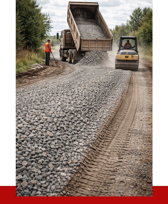 Щебень для отсыпки дороги в Ялте от 2758 р. ПРОНЕРУДЯлт