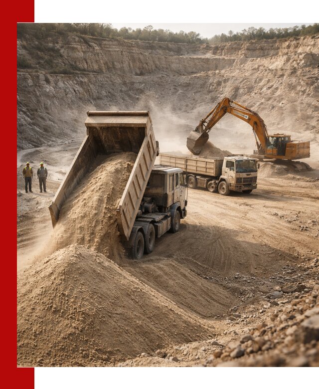 Карьерный песок навалом с доставкой в Ялте