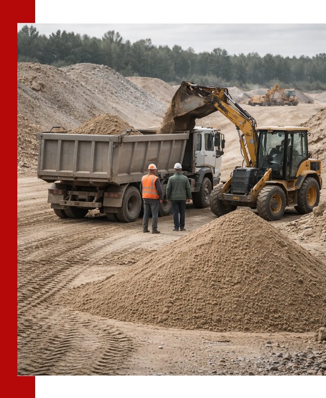 Карьерный среднезернистый песок с доставкой в Ялте