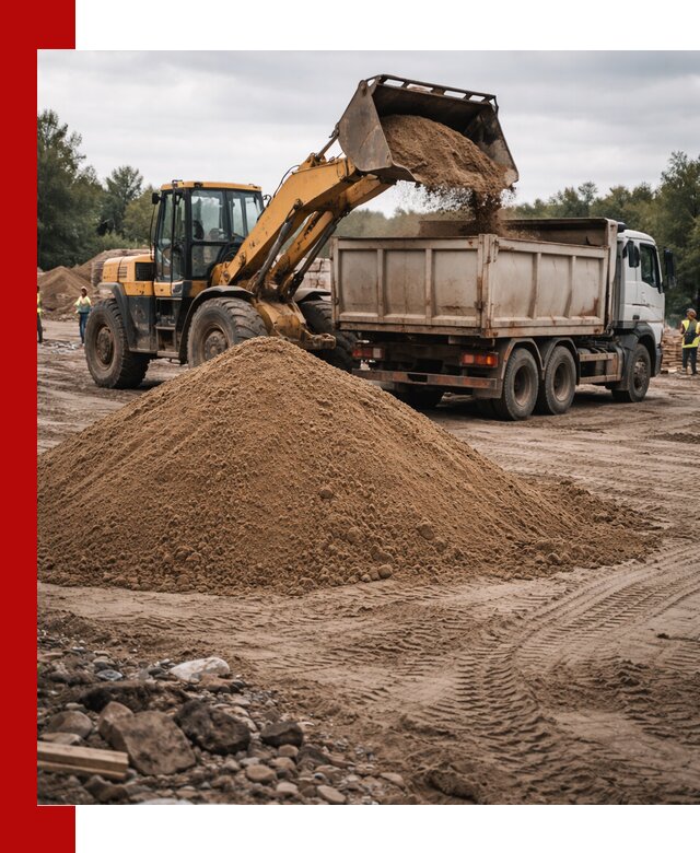 Доставка речного песка навалом в Ялте быстро и выгодно