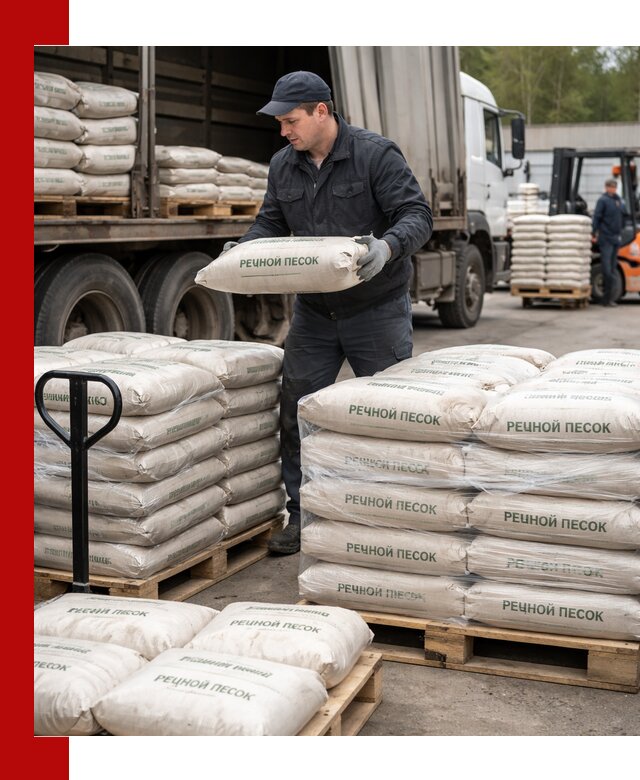 Речной песок в мешках с доставкой в Ялте