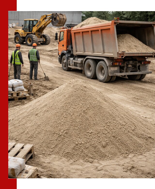 Доставка и продажа мытого речного песка в Ялте