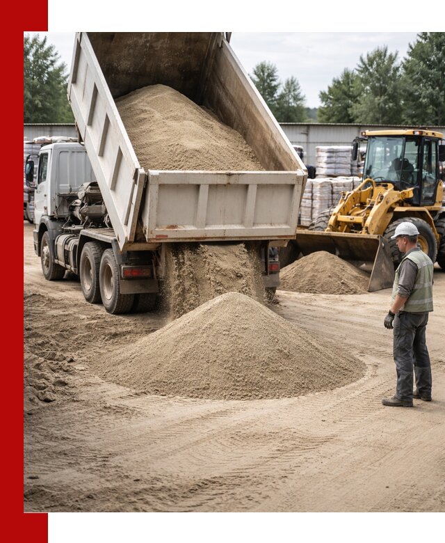 Поставка и доставка песка для бетона в Ялте