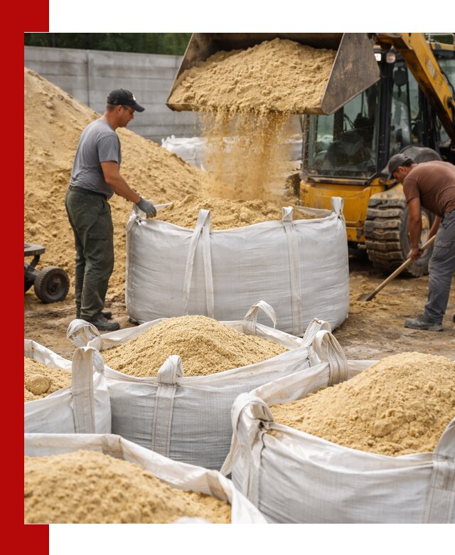 Поставка качественного песка для кладки в Ялте