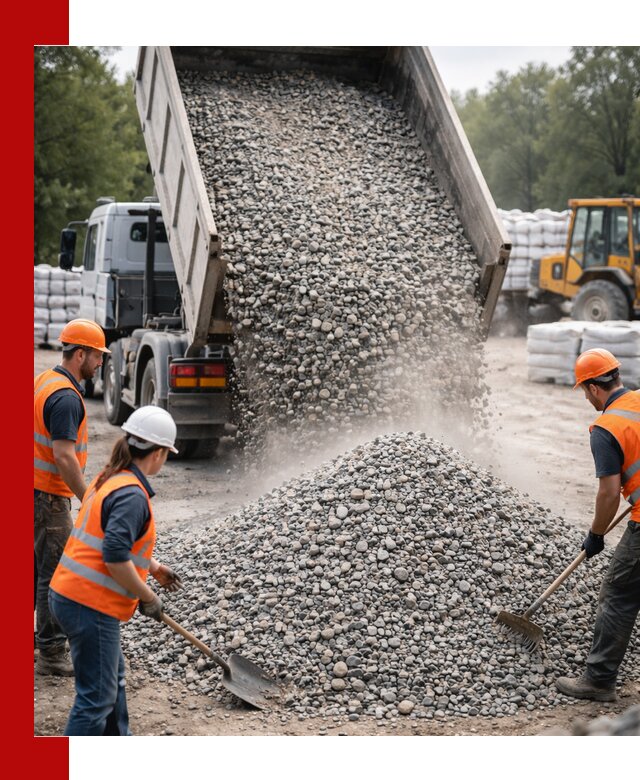 Доставка гравия и камня в Ялте оптом и в розницу