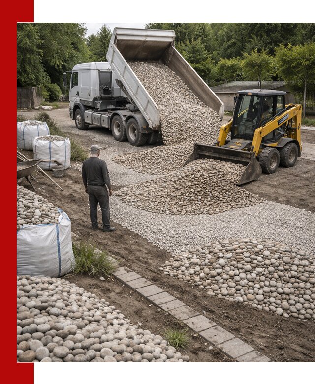 Доставка морской гальки оптом и в розницу в Ялте