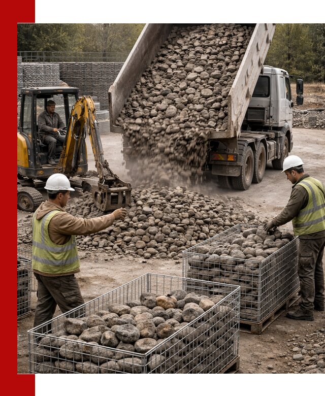 Камень для габионов фракция 100–201 в Ялте