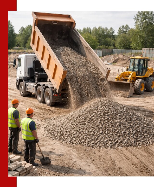 Доставка щебёночно-песчаной смеси ЩПС С7 в Ялте