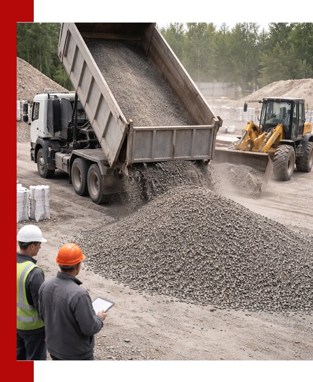 Доставка и продажа гранитного отсева 0-10 в Ялте