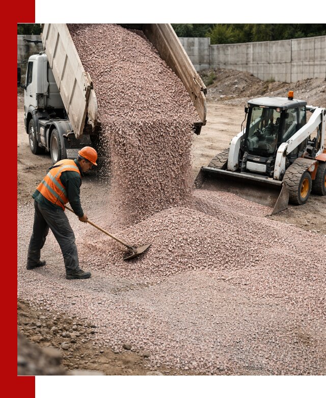 Крошка розовый гранит с доставкой в Ялте от производителя