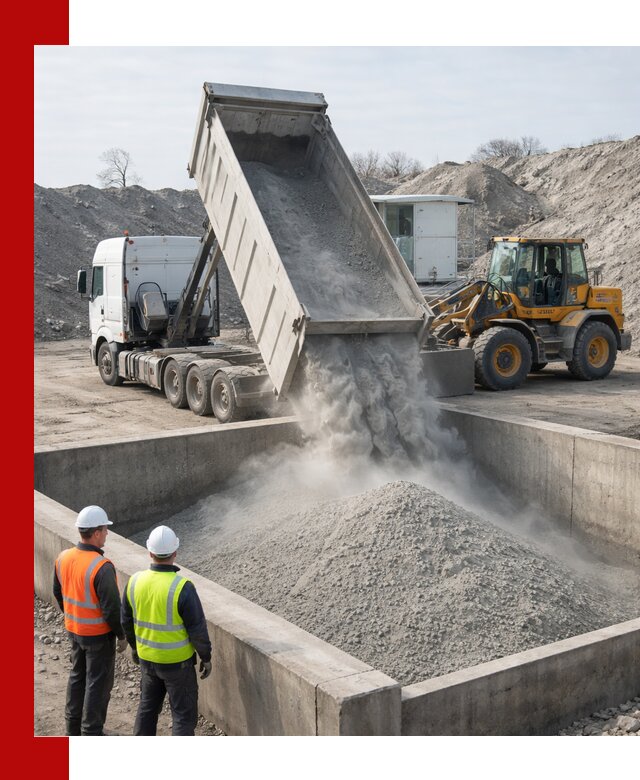 Доставка цемента навалом в Ялте крупными партиями