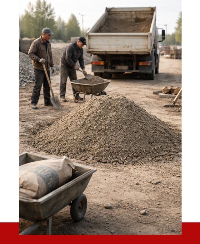 Цементно-песчаная смесь М150 в Ялте от 4802 р. | ПРОНЕРУДЯлт