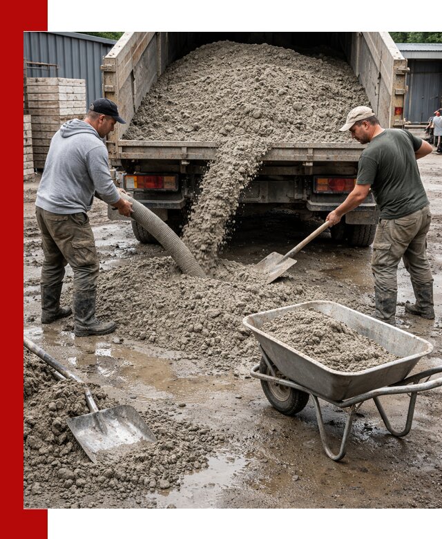 Цементно-песчаная смесь М150 доставка в Ялте