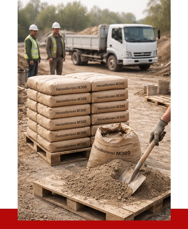 Пескобетон М300 в Ялте с доставкой от 4750 р. за куб | ПРОНЕРУДЯлт