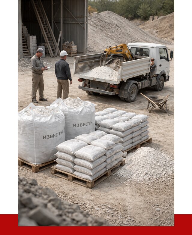 Известь строительная в Ялте с доставкой от 4291 р. | ПРОНЕРУДЯлт