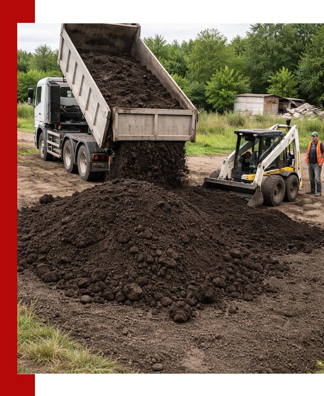 Поставка плодородной земли с доставкой самосвалом в Ялте