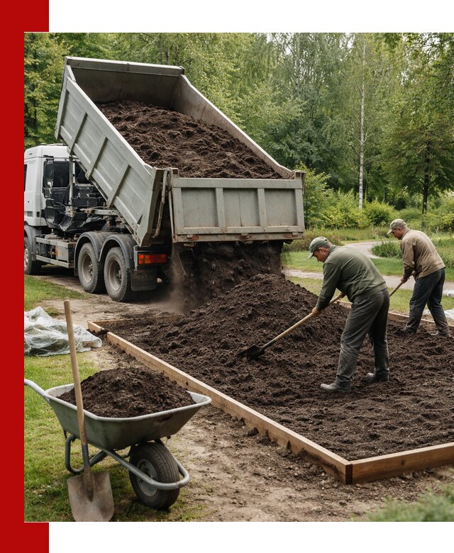 Доставка грунта для озеленения и благоустройства в Ялте