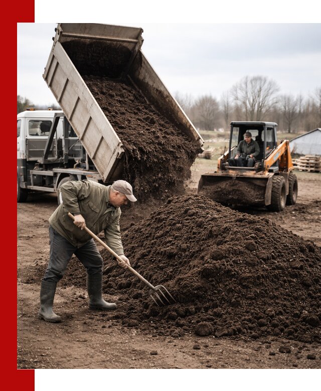 Доставка и продажа перегноя в Ялте быстро и дешево
