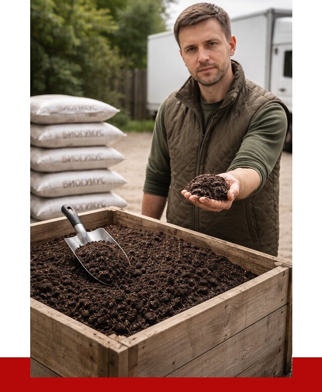 Купить биогумус в Ялте с доставкой от 8684 р. за куб | ПРОНЕРУДЯлт