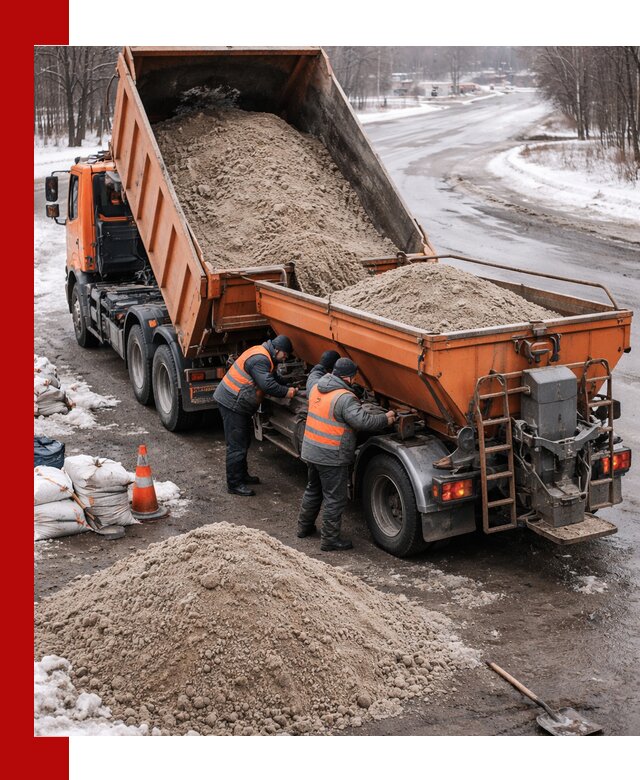 Поставка и вывоз пескосоля в Ялте оптом и в розницу