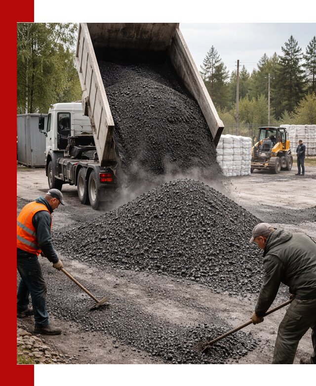Доставка и продажа асфальтного гранулята в Ялте