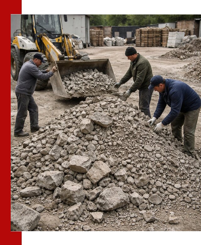 Демонтаж и вывоз бой бетона в Ялте