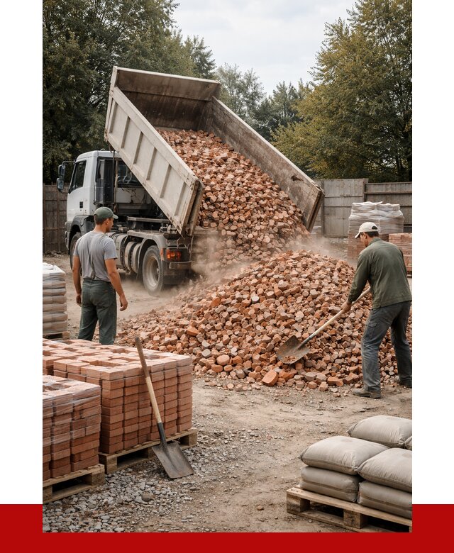 Бой кирпича в Ялте с доставкой от 4291 руб/куб | ПРОНЕРУДЯлт