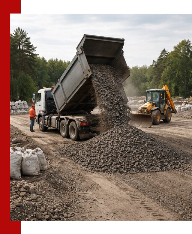 Доставка дробленого асфальта в Ялте для дорожных работ