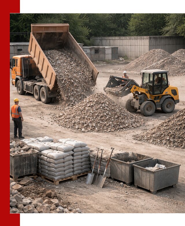 Вторичные материалы для отсыпки в Ялте — поставка и доставка