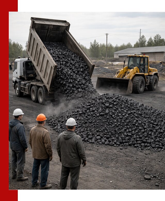 Доставка угля антрацита в Ялте с самосвалами и погрузкой