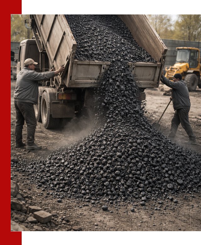 Доставка угля семечка самосвалами в Ялте