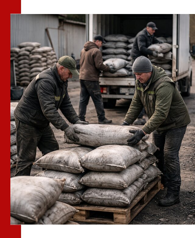 Доставка угля в мешках по выгодным ценам в Ялте