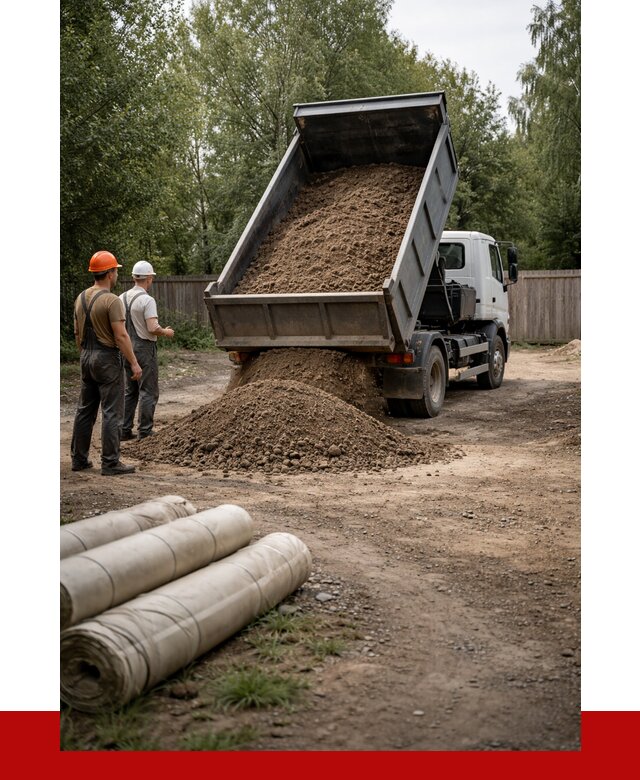 Доставка сыпучих материалов самосвалом в Ялту от 4291 р. | ПРОНЕРУДЯлт