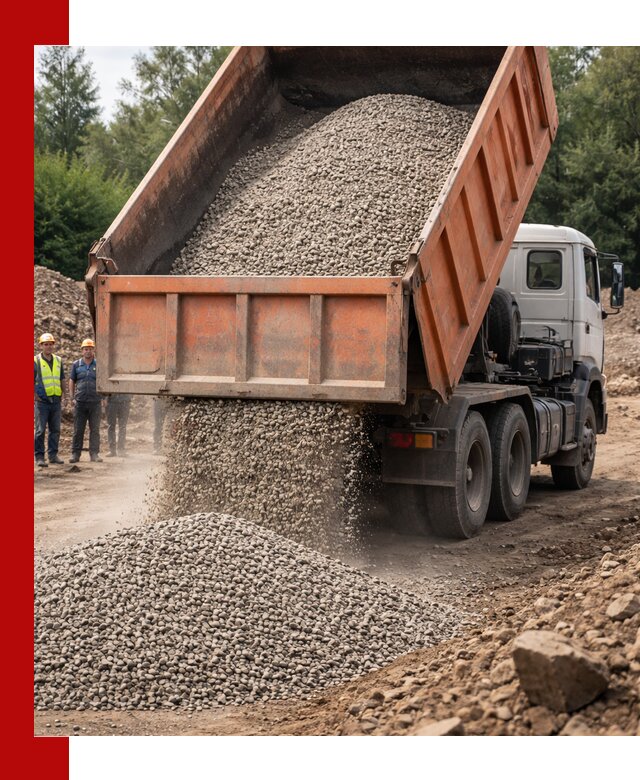 Доставка сыпучих материалов самосвалом в Ялте быстро и надежно