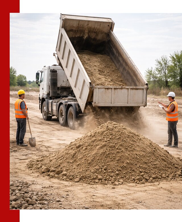 Доставка самосвалом 15 кубов в Ялте за город и по городу