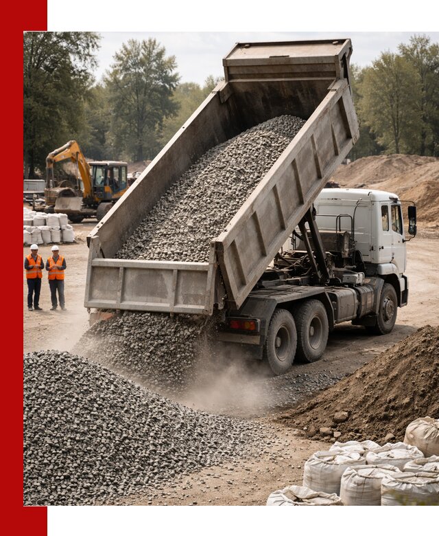 Аренда самосвала в Ялте для доставки сыпучих и нерудных материалов